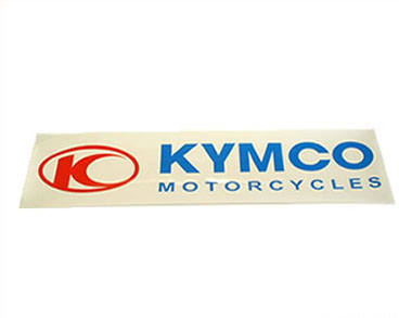 Aufkleber Kymco 111x27mm transparent