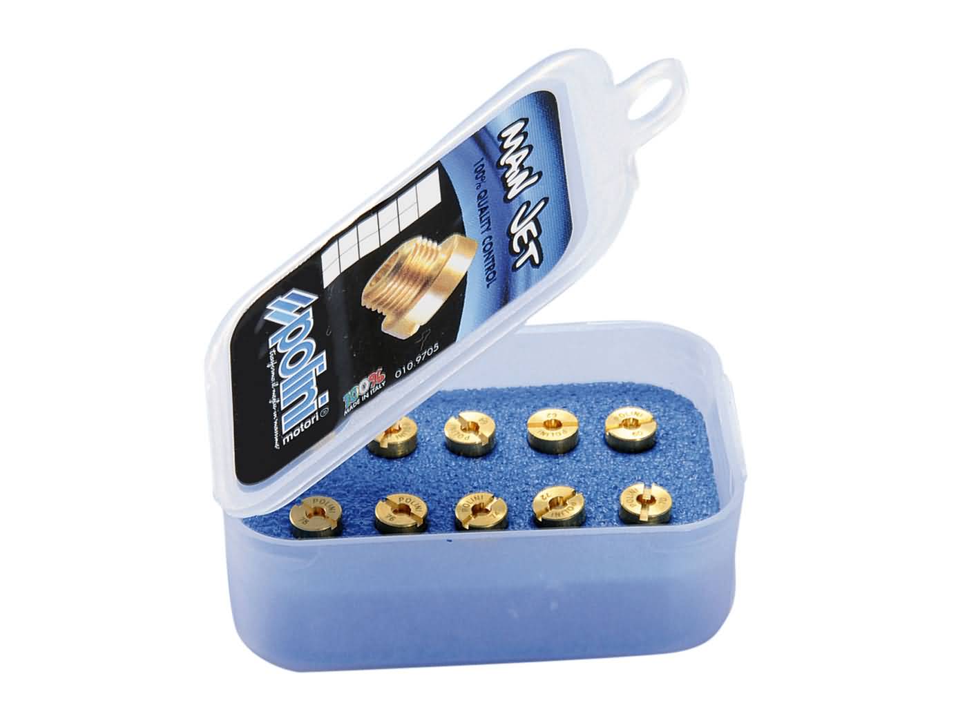 Vergaser Hauptdüsenset Polini 6mm für Dellorto Vergaser 120-138