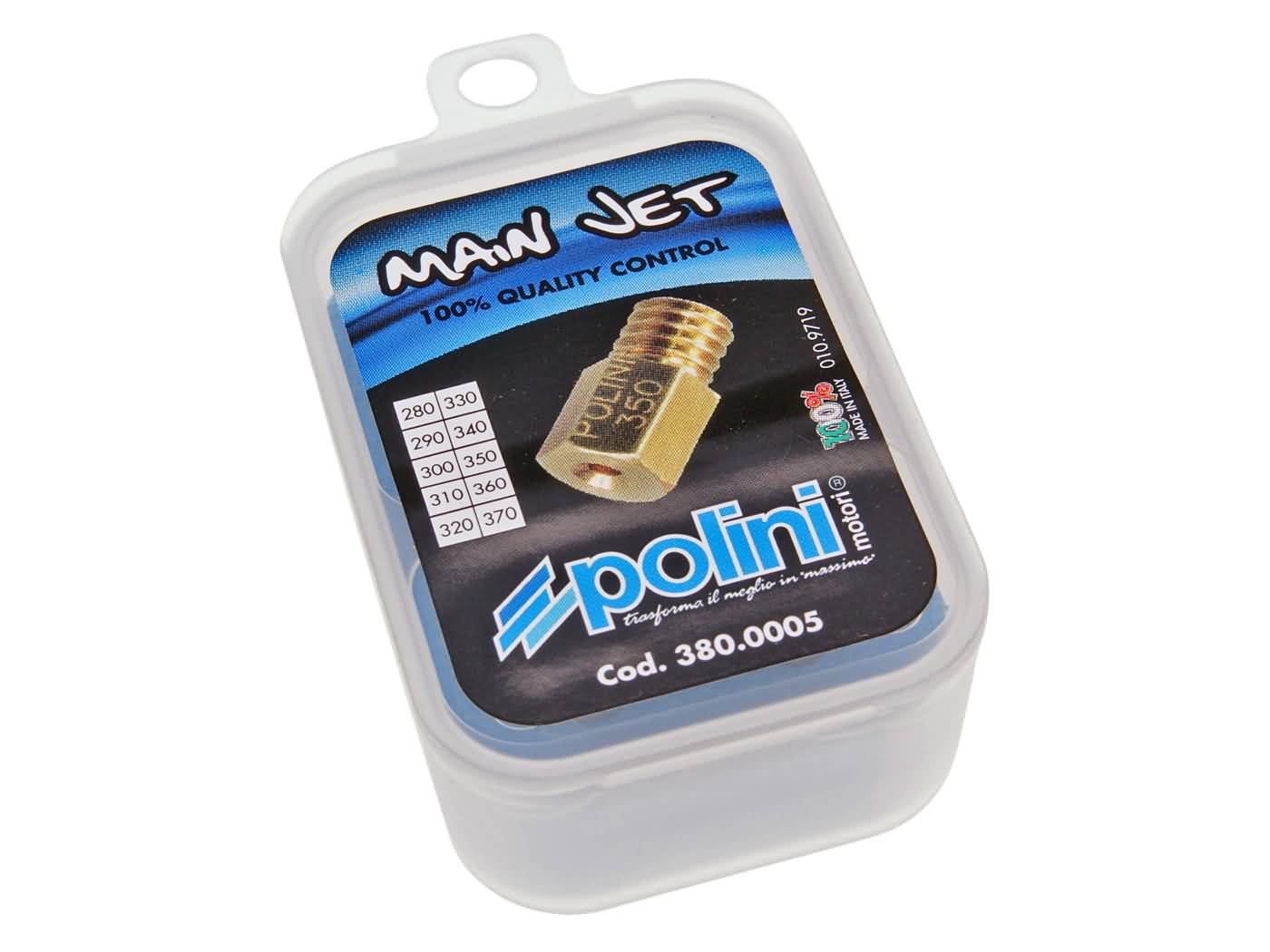 Vergaser Hauptdüsenset Polini für Mikuni Vergaser 280-370