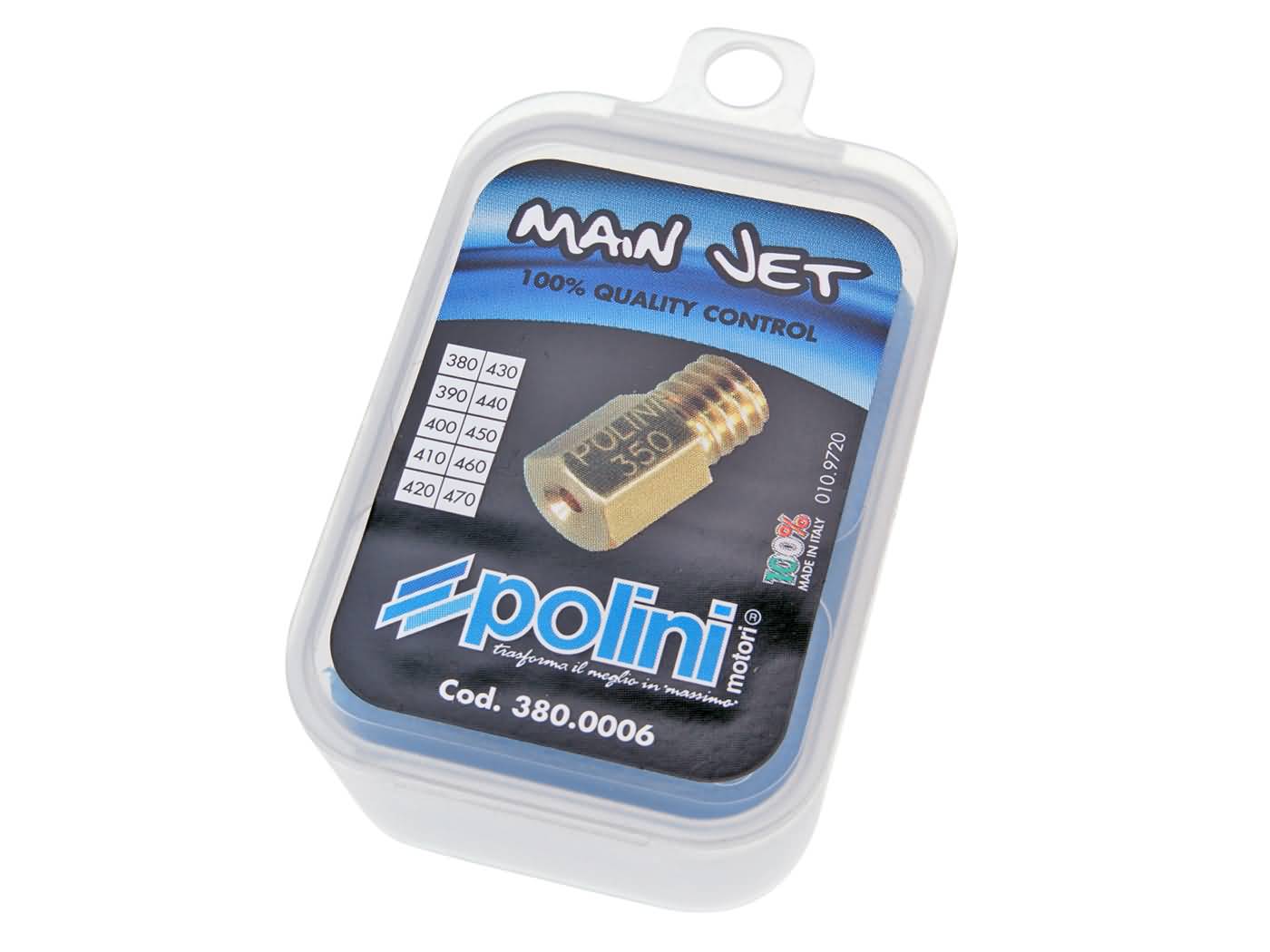 Vergaser Hauptdüsenset Polini für Mikuni Vergaser 380-470